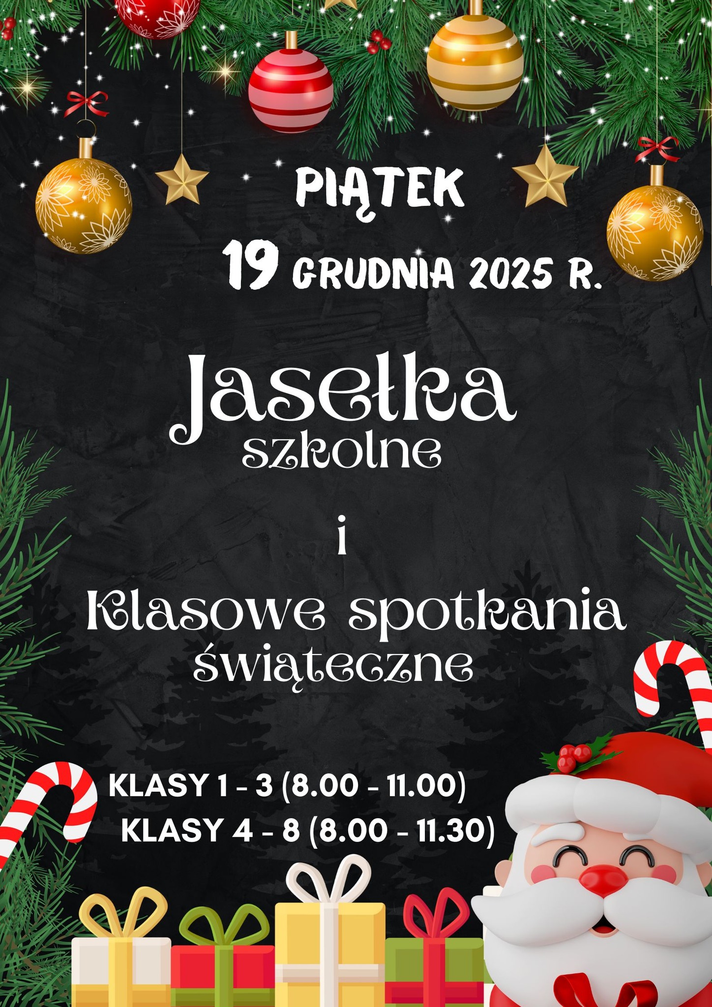 Organizacja dnia 19.12.2025 r.